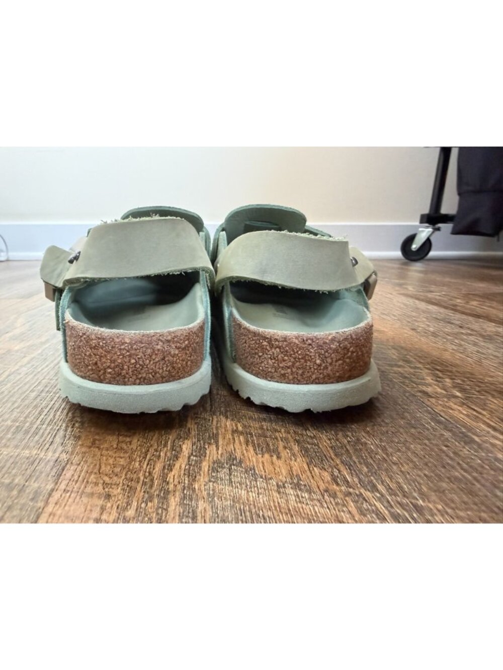 Dior x Birkenstock Tokio Mule Water Green Suede Clogs - Picture 6 of 15